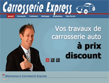 Tablet Screenshot of carrosserie-express.fr